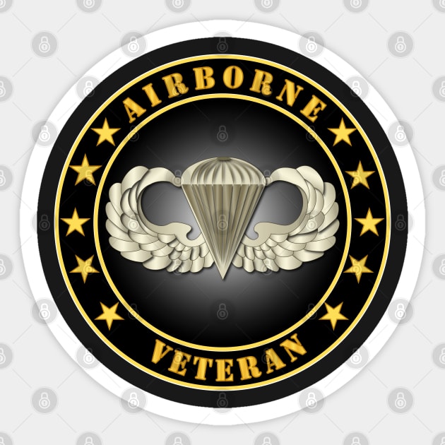 Airborne Veteran Sticker by twix123844